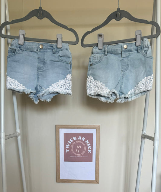 Baby Girl Matching Shorts: 12-18