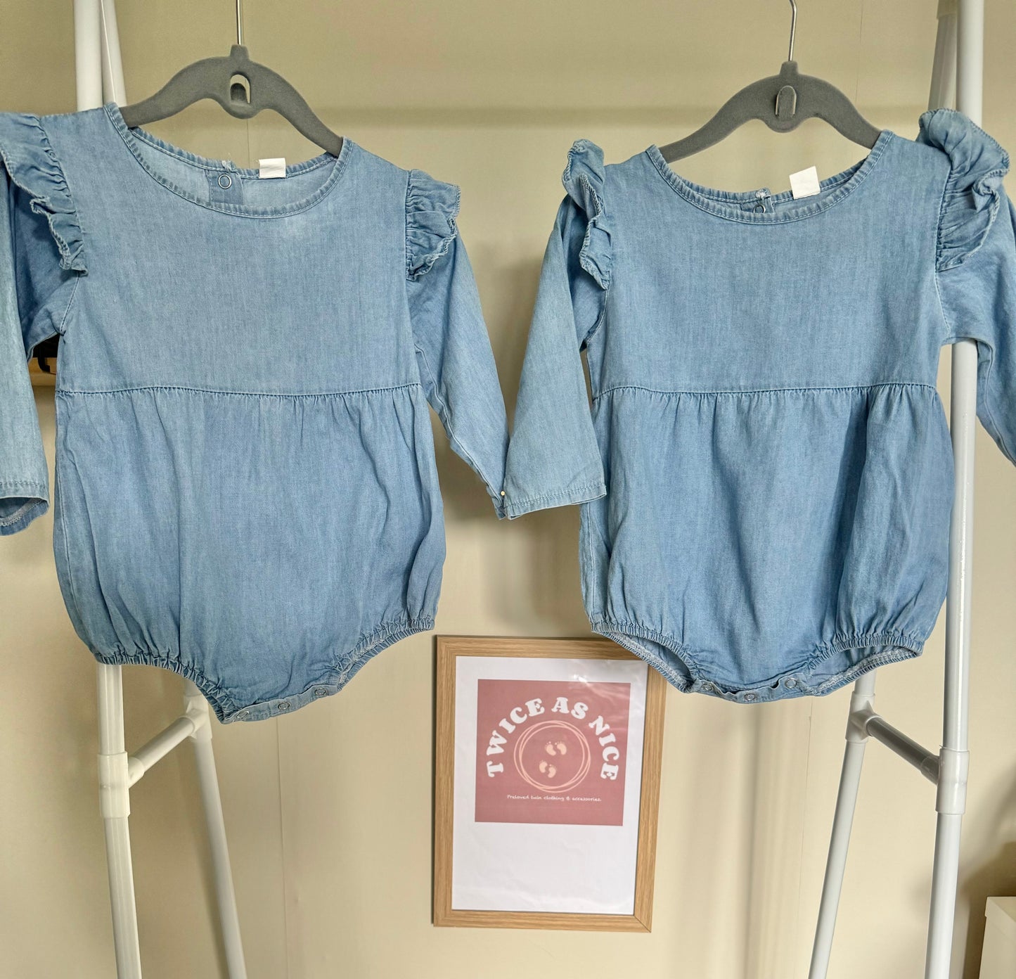 Amazon Matching Rompers: 9-12