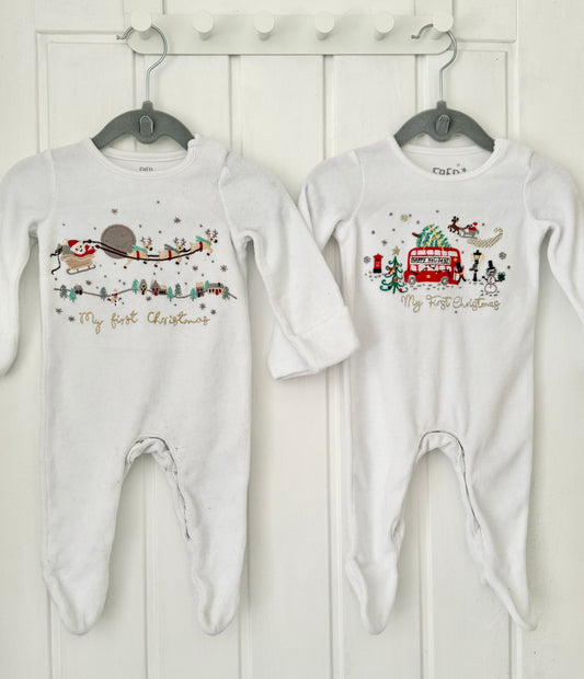 F+F Coordinating Sleepsuits: 0-3