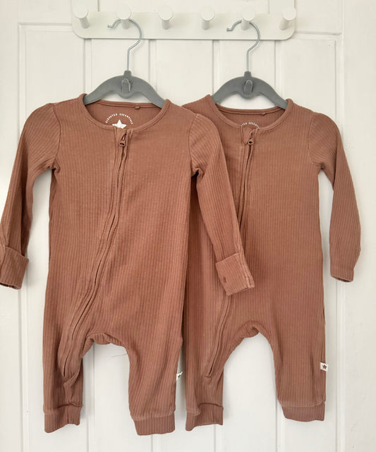 F+F Matching Sleepsuits: 3-6