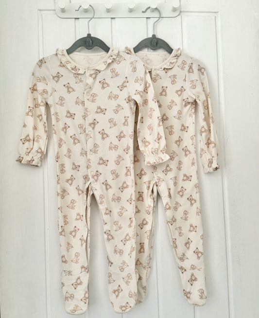 TU Matching Sleepsuits : 9-12